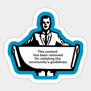 Content removed Sticker